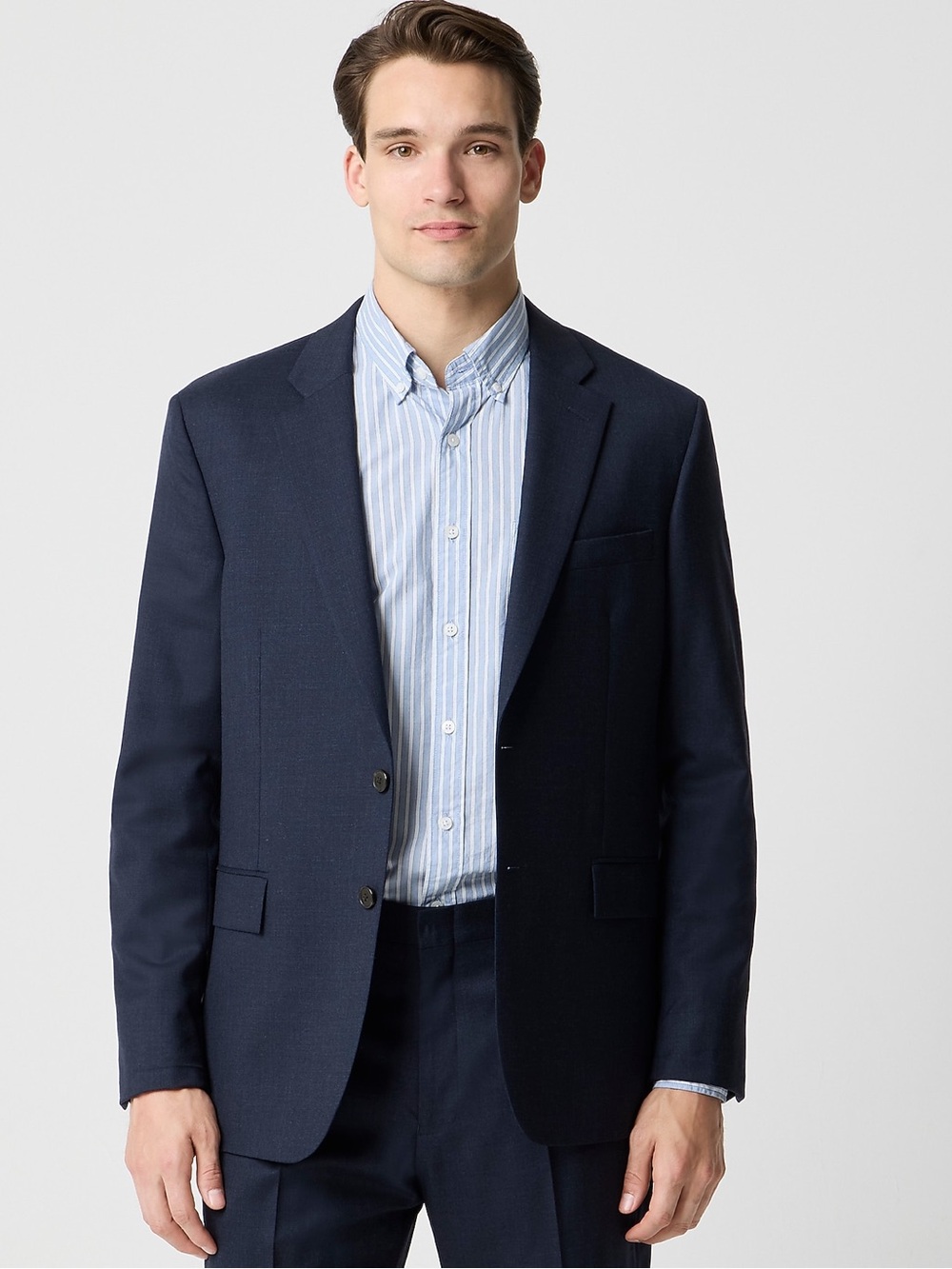 J. Crew Factory Thompson suit. Worn twice. Smoke free/pet free home. Navy.